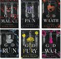 Rina Kent Books Collection, God of Malice, God of Pain, God of Wrath, God of Ruin, God of Fury, God of War, Rina Kent, Paperback, English